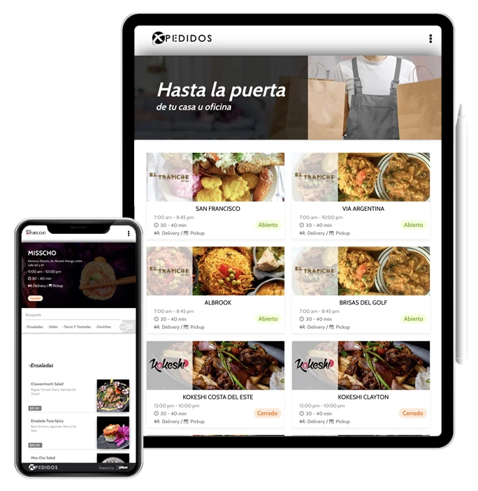 Pedidos en línea para restaurantes