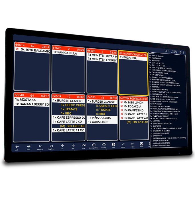 Restaurant and retail software 6 Monitores para cocina